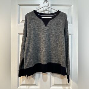 Madewell Casual Cotton Blend Pullover Size M Minimalist Comfort Preppy 2 Tone